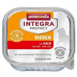 ANIMONDA INTEGRA PROTECT RENAL Ветеринарный влажный корм (консервы) Анимонда для взрослых кошек при хронической Почечной недостаточности Телятина (цена за упаковку) 100 гр х 16 шт