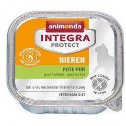 ANIMONDA INTEGRA PROTECT RENAL Ветеринарный влажный корм (консервы) Анимонда для взрослых кошек при хронической Почечной недостаточности Индейка (цена за упаковку) 100 гр х 16 шт