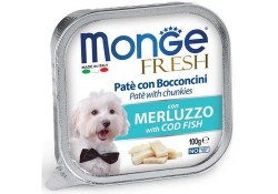 MONGE DOG FRESH COD FISH Влажный корм Консервы Монж Фреш для взрослых собак Треска (цена за упаковку) 100 гр х 32 шт