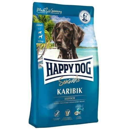 Сухой корм Happy Dog Supreme Sensible Karibik для взрослых собак при аллергии с морской рыбой 12,5 кг